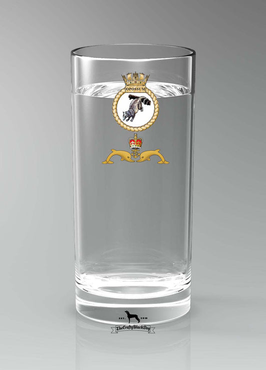 HMS Opossum - Straight Gin/Mixer/Water Glass