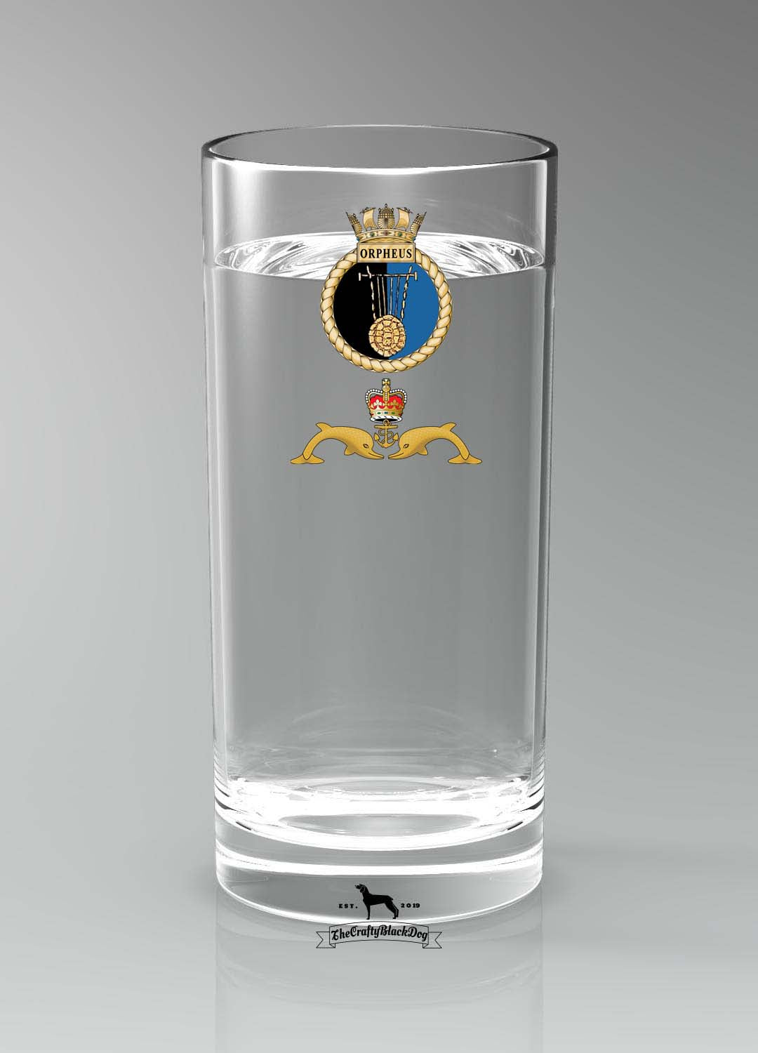 HMS Orpheus - Straight Gin/Mixer/Water Glass