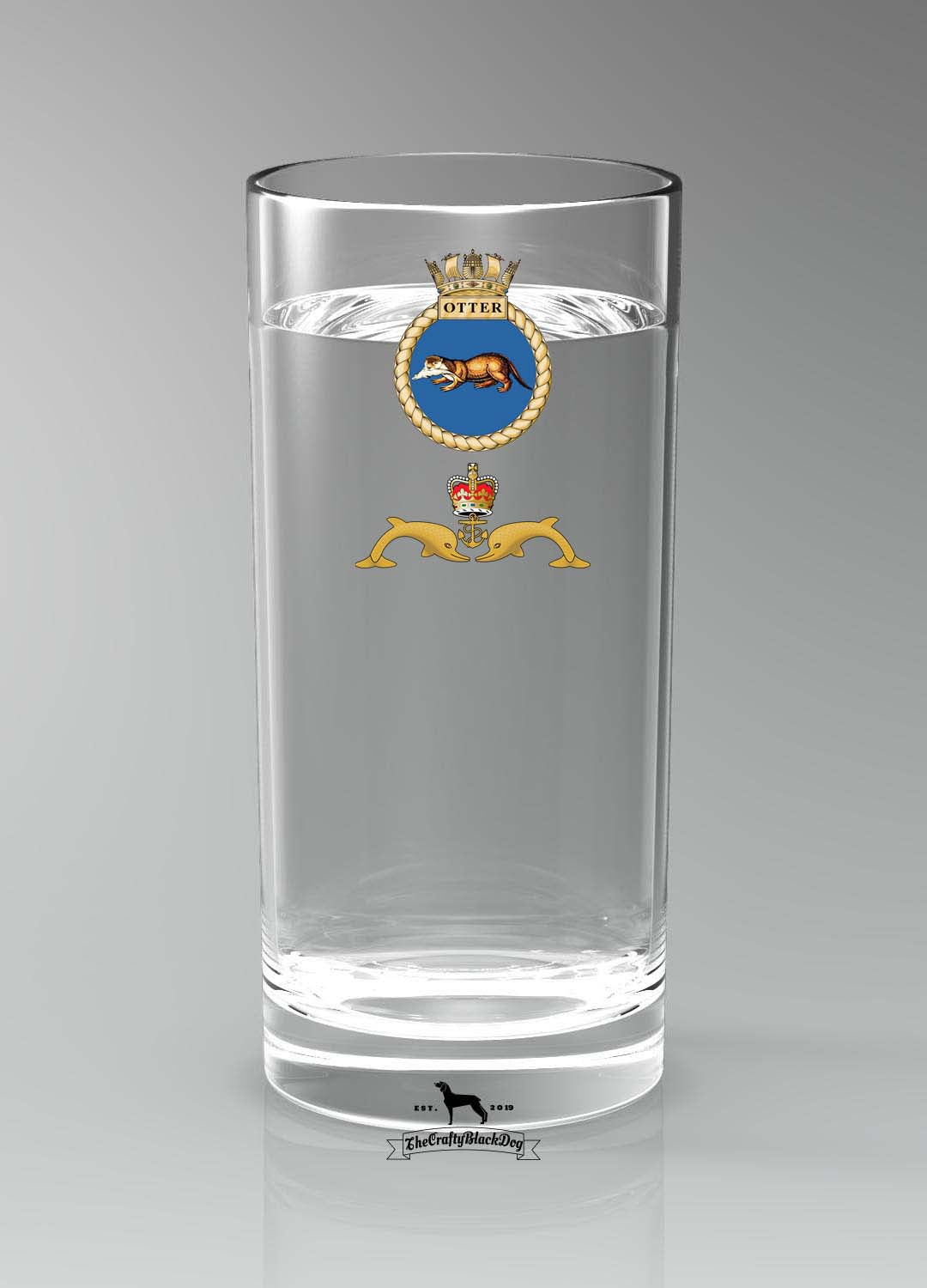 HMS Otter - Straight Gin/Mixer/Water Glass