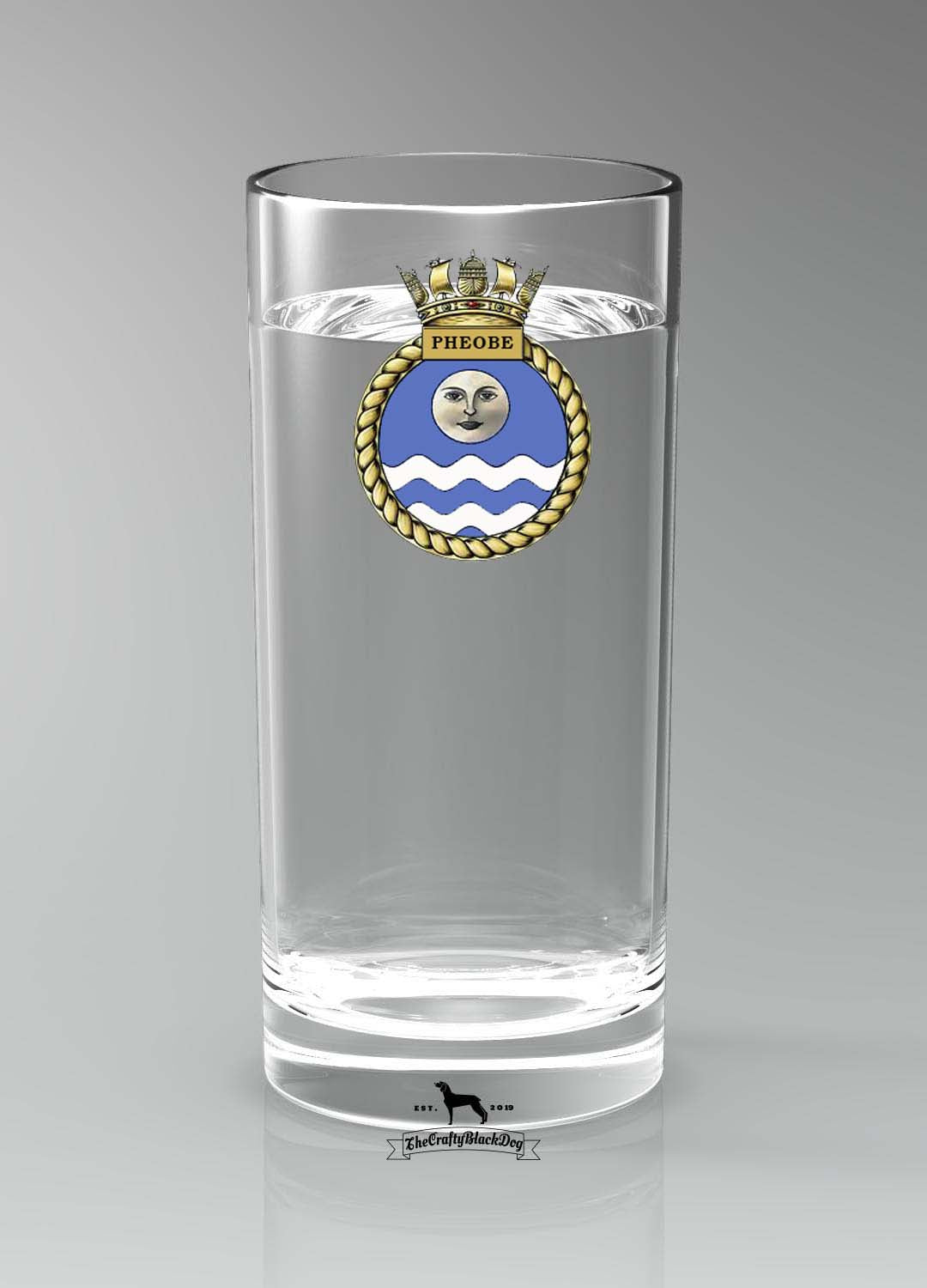 HMS Pheobe - Straight Gin/Mixer/Water Glass
