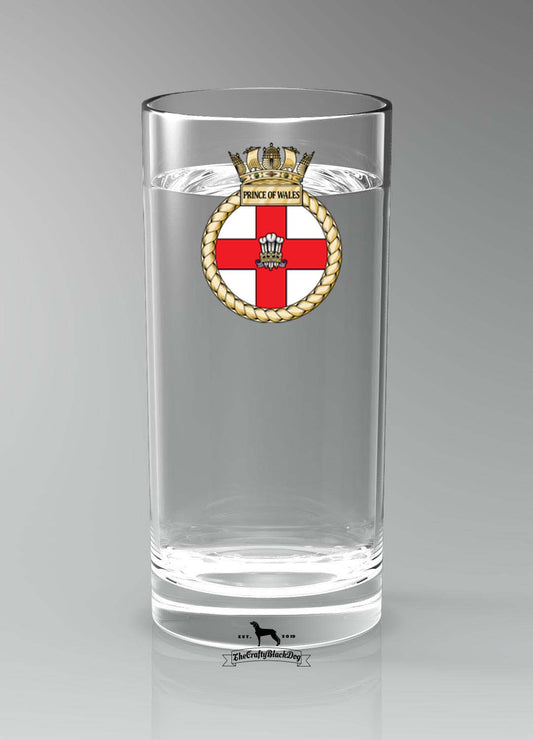 HMS Prince of Wales - Straight Gin/Mixer/Water Glass