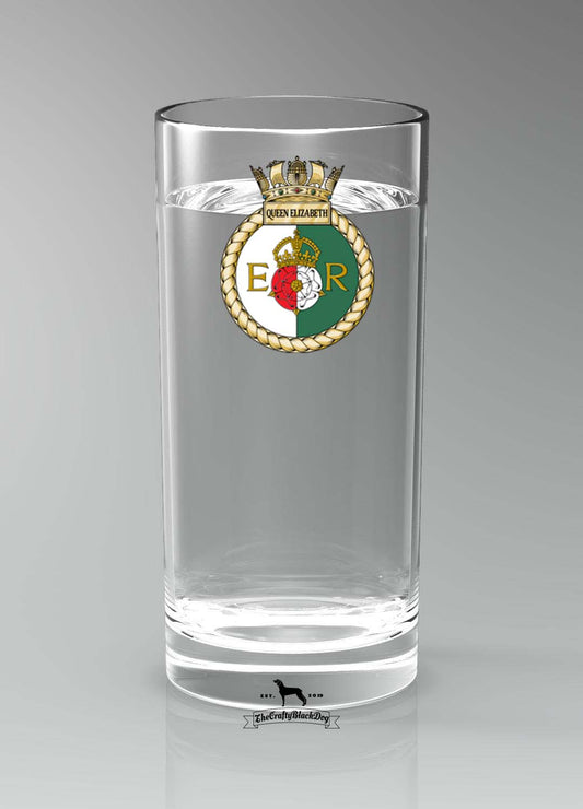 HMS Queen Elizabeth - Straight Gin/Mixer/Water Glass