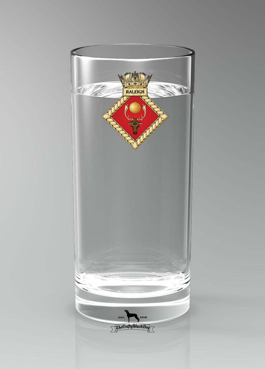 HMS Raleigh - Straight Gin/Mixer/Water Glass