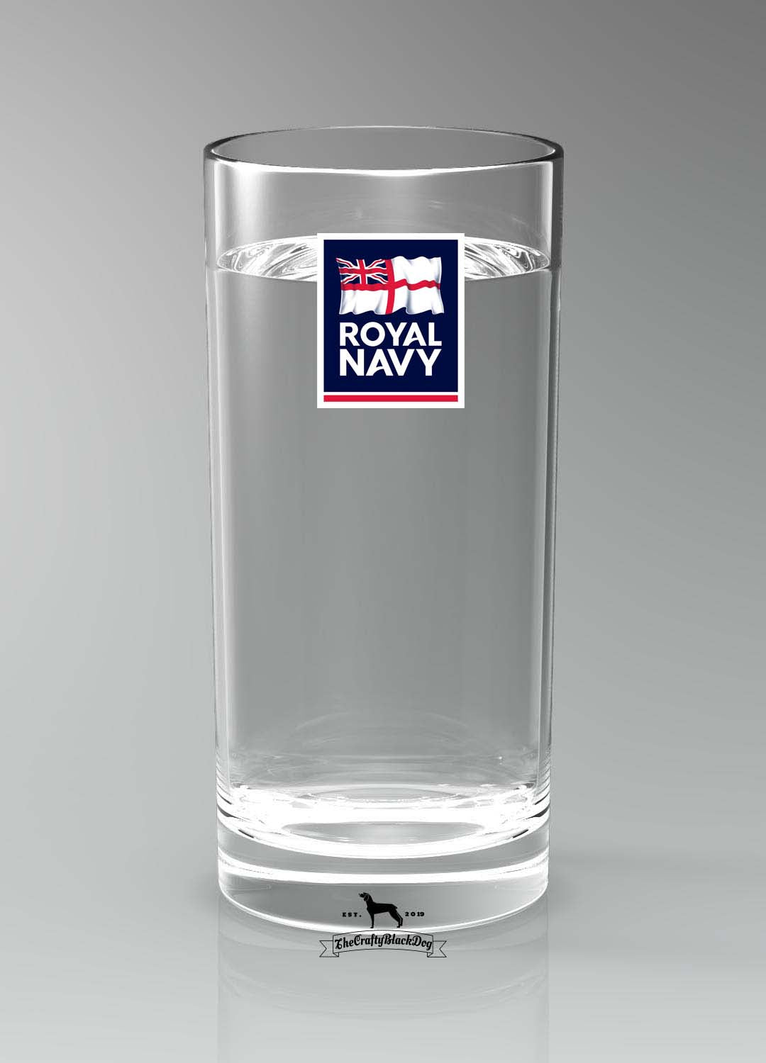 Royal Navy - Straight Gin/Mixer/Water Glass