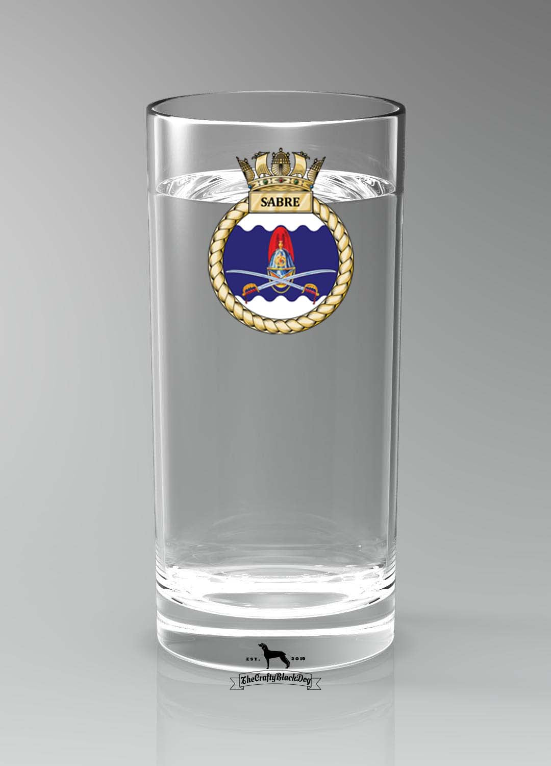 HMS Sabre - Straight Gin/Mixer/Water Glass