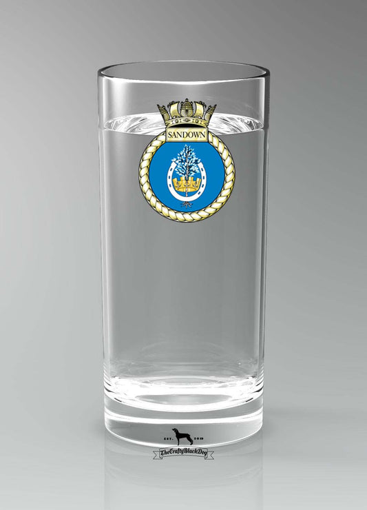 HMS Sandown - Straight Gin/Mixer/Water Glass