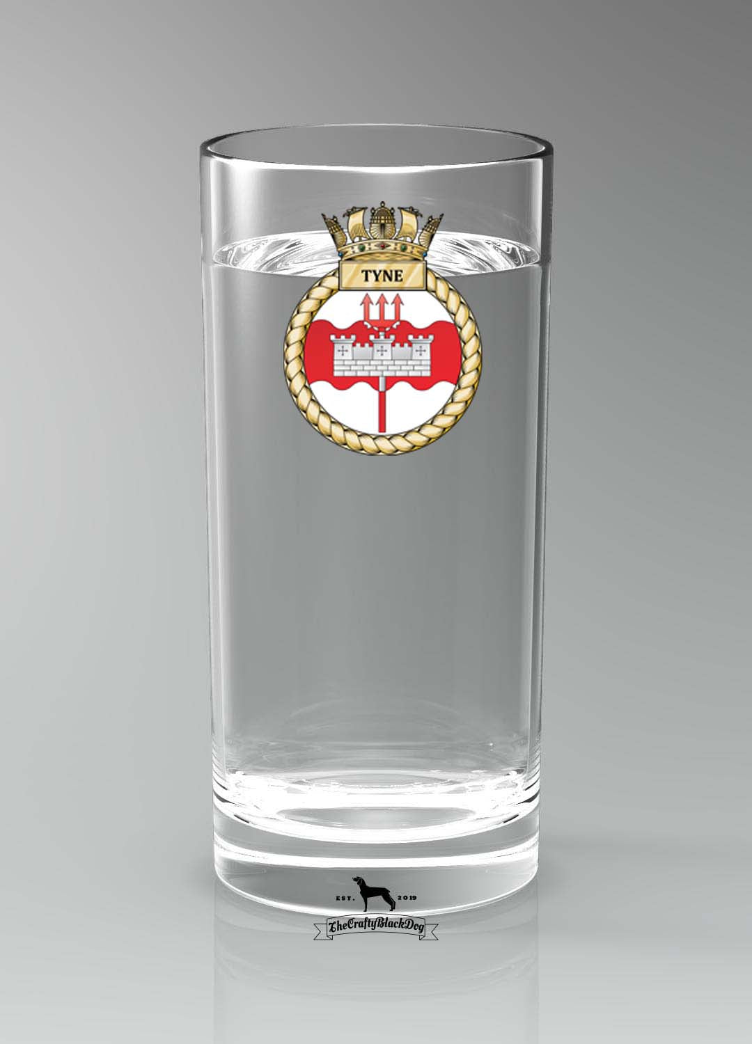 HMS Tyne - Straight Gin/Mixer/Water Glass