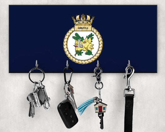 HMS Argyll - Wooden Key/Beret Hook