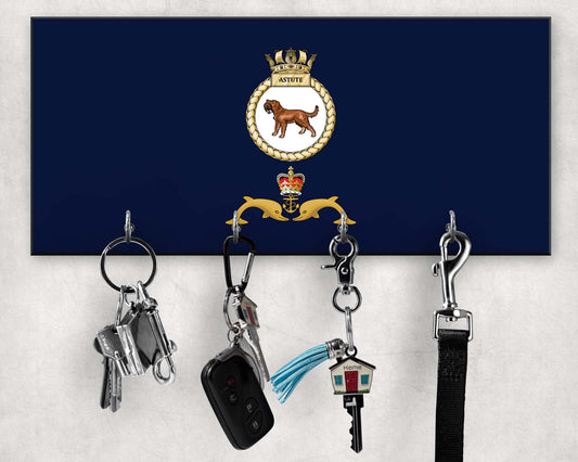 HMS Astute - Wooden Key/Beret Hook