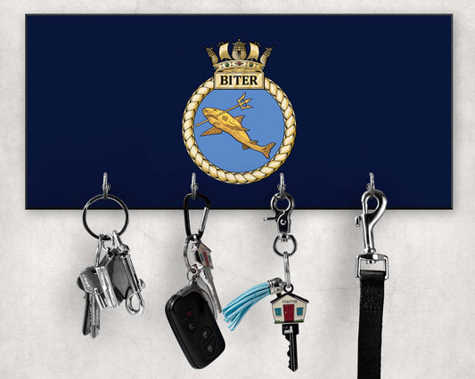 HMS Biter - Wooden Key/Beret Hook