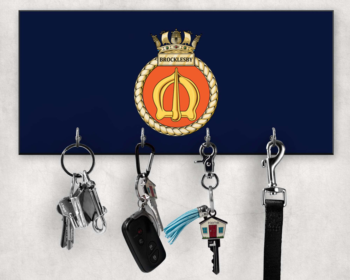 HMS Brocklesby - Wooden Key/Beret Hook