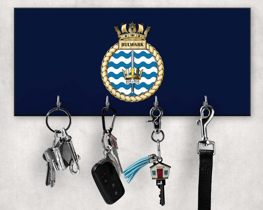 HMS Bulwark - Wooden Key/Beret Hook