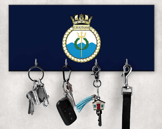 HMS Chatham - Wooden Key/Beret Hook