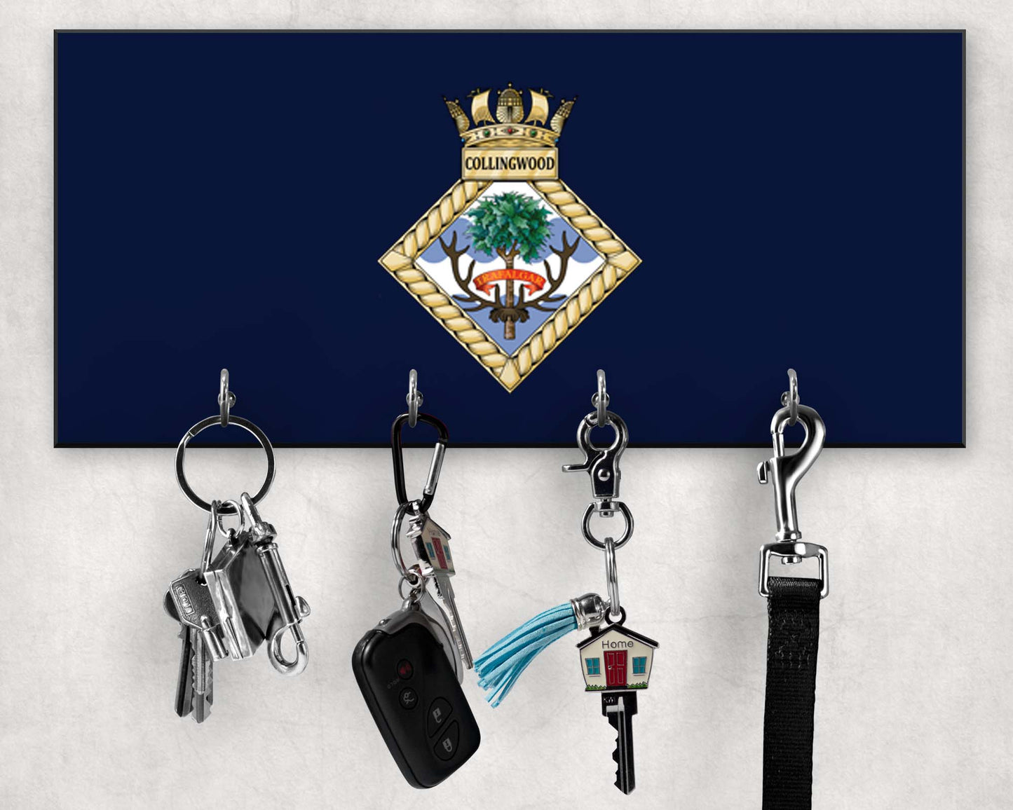 HMS Collingwood - Wooden Key Holder/Hook