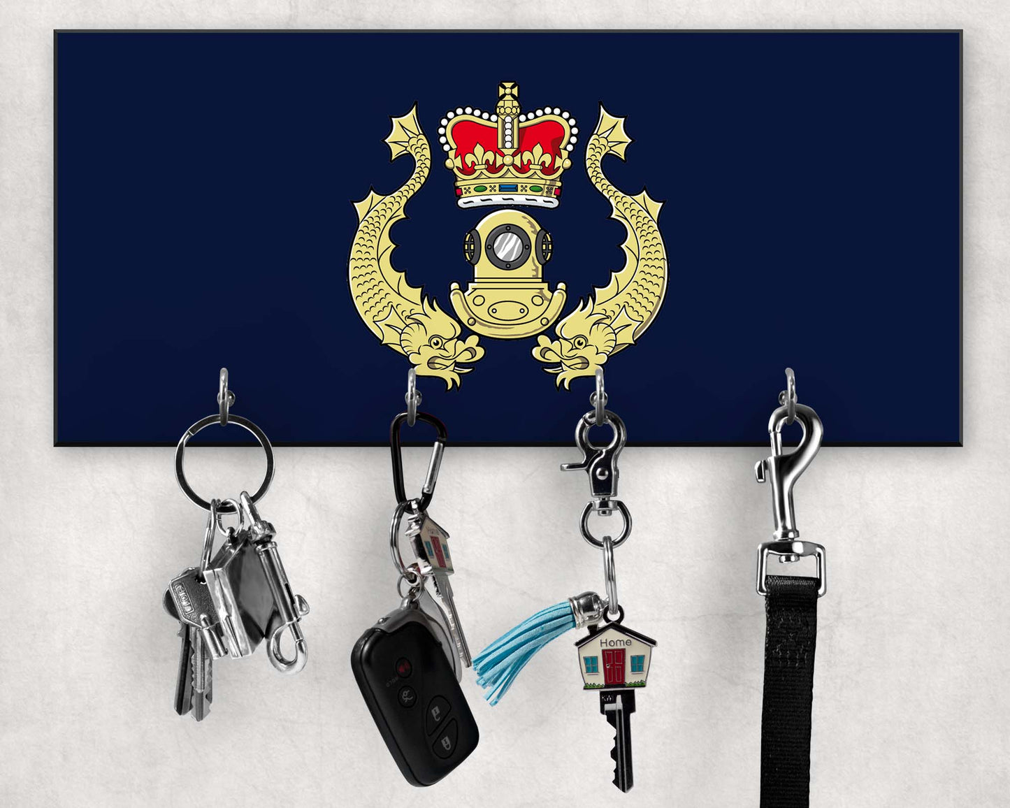 Royal Navy Diver - Wooden Key Holder/Hook