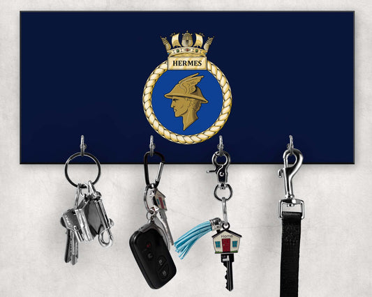 HMS Hermes - Wooden Key/Beret Hook