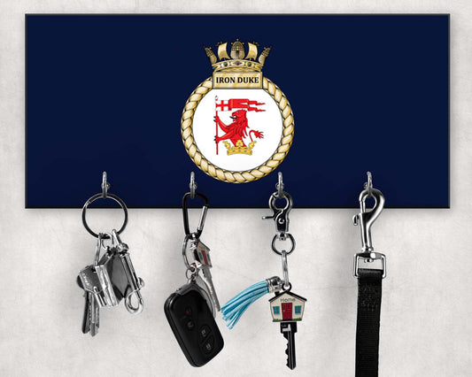 HMS Iron Duke - Wooden Key/Beret Hook