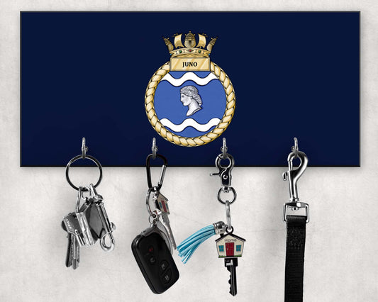 HMS Juno - Wooden Key/Beret Hook