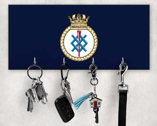 HMS MIddleton - Wooden Key/Beret Hook