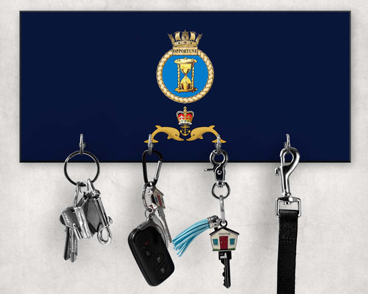 HMS Opportune - Wooden Key/Beret Hook