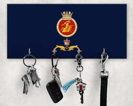 HMS Resolution - Wooden Key/Beret Hook