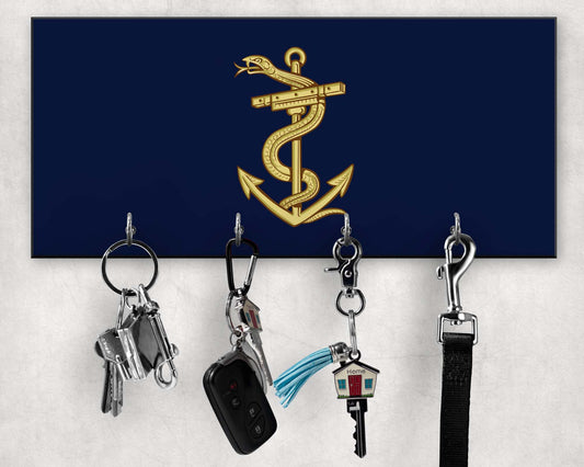 Royal Naval Medical Service - Wooden Key/Beret Hook