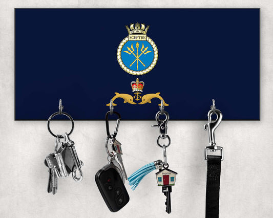 HMS Sceptre - Wooden Key/Beret Hook