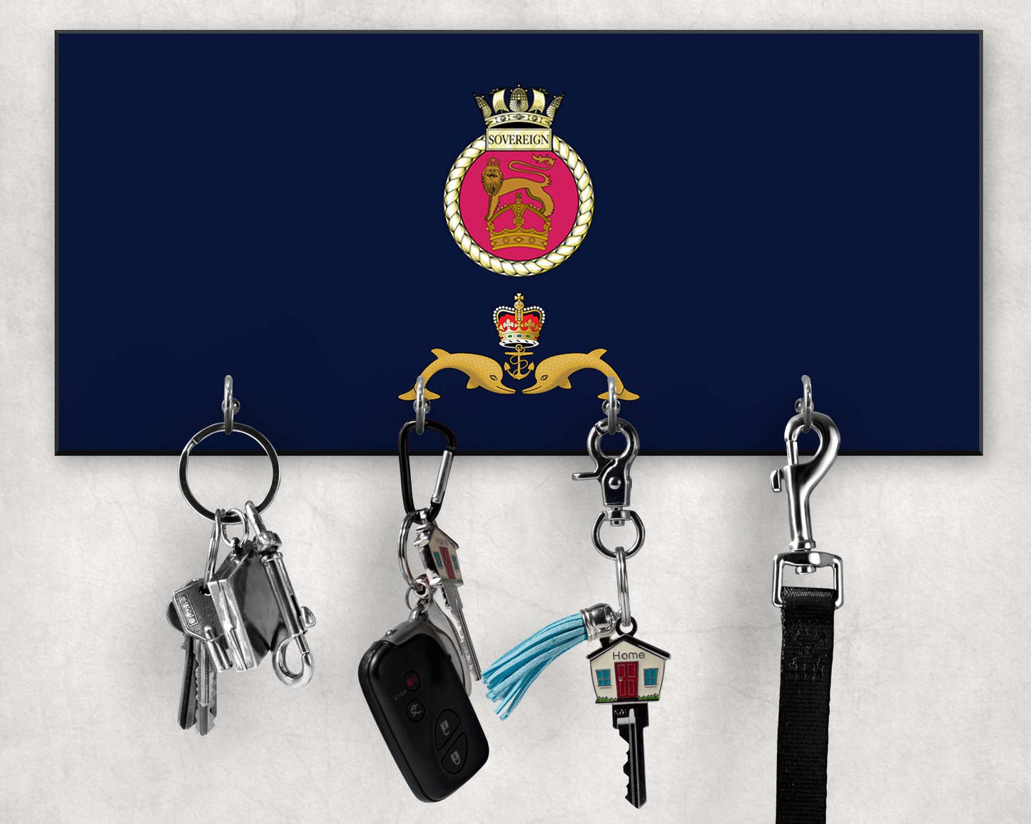 HMS Sovereign - Wooden Key/Beret Hook