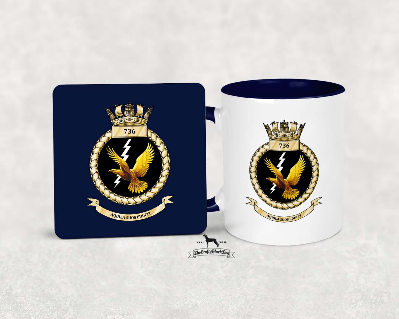 736 Naval Air Squadron - MUG and COASTER SET