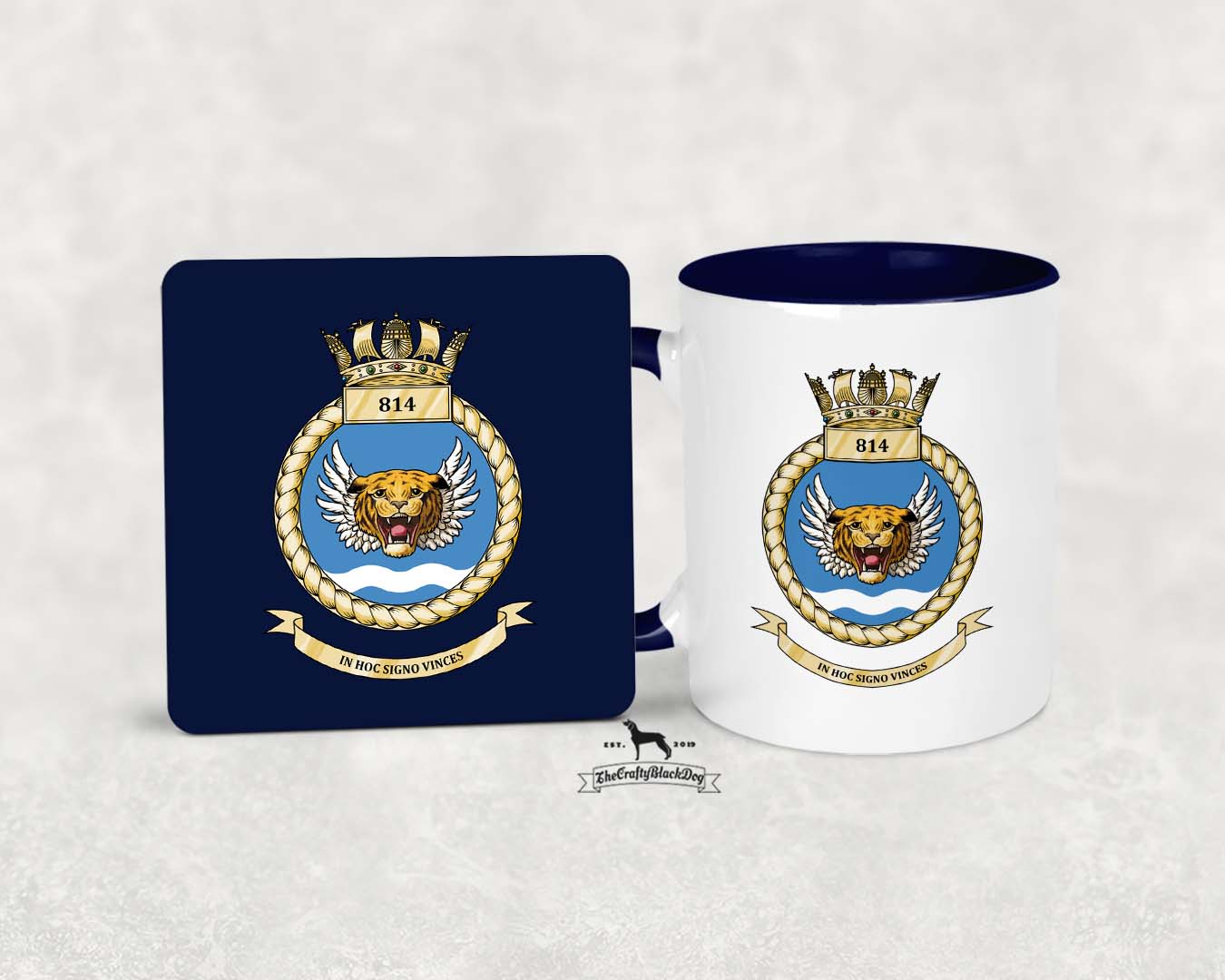 814 Naval Air Squadron - MUG and COASTER SET