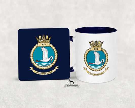 824 Naval Air Squadron - MUG and COASTER SET