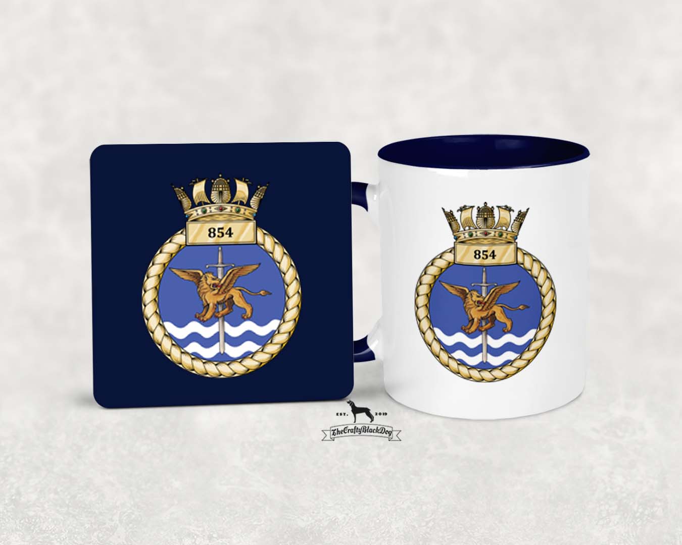 854 Naval Air Squadron - MUG and COASTER SET