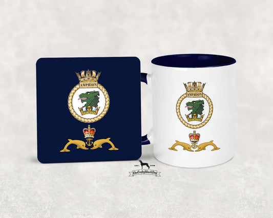 HMS Amphion - MUG and COASTER SET