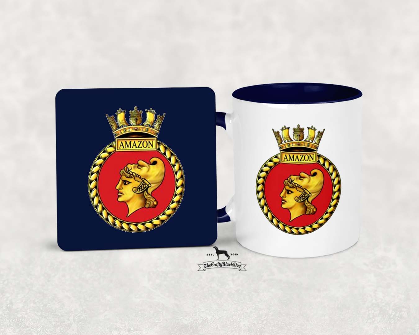 HMS Amazon - MUG and COASTER SET