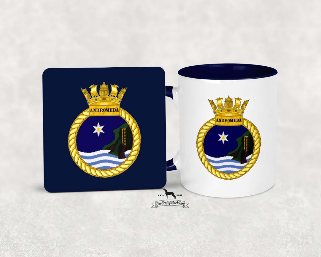 HMS Andromeda - MUG and COASTER SET