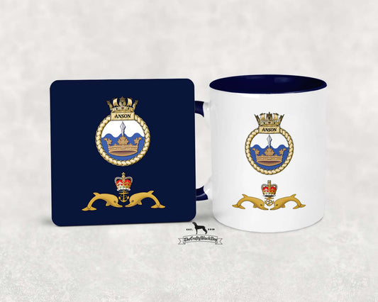 HMS Anson - MUG and COASTER SET