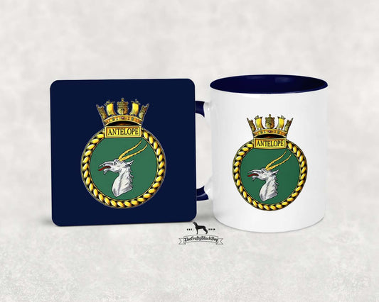 HMS Antelope - MUG and COASTER SET