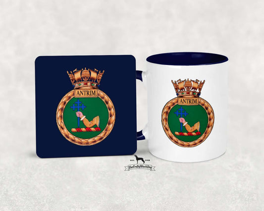 HMS Antrim - Mug &amp; Coaster Set