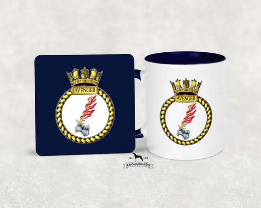 HMS Avenger - MUG and COASTER SET