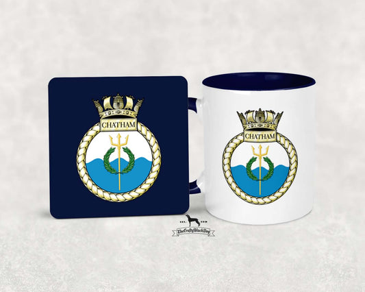 HMS Chatham - MUG and COASTER SET