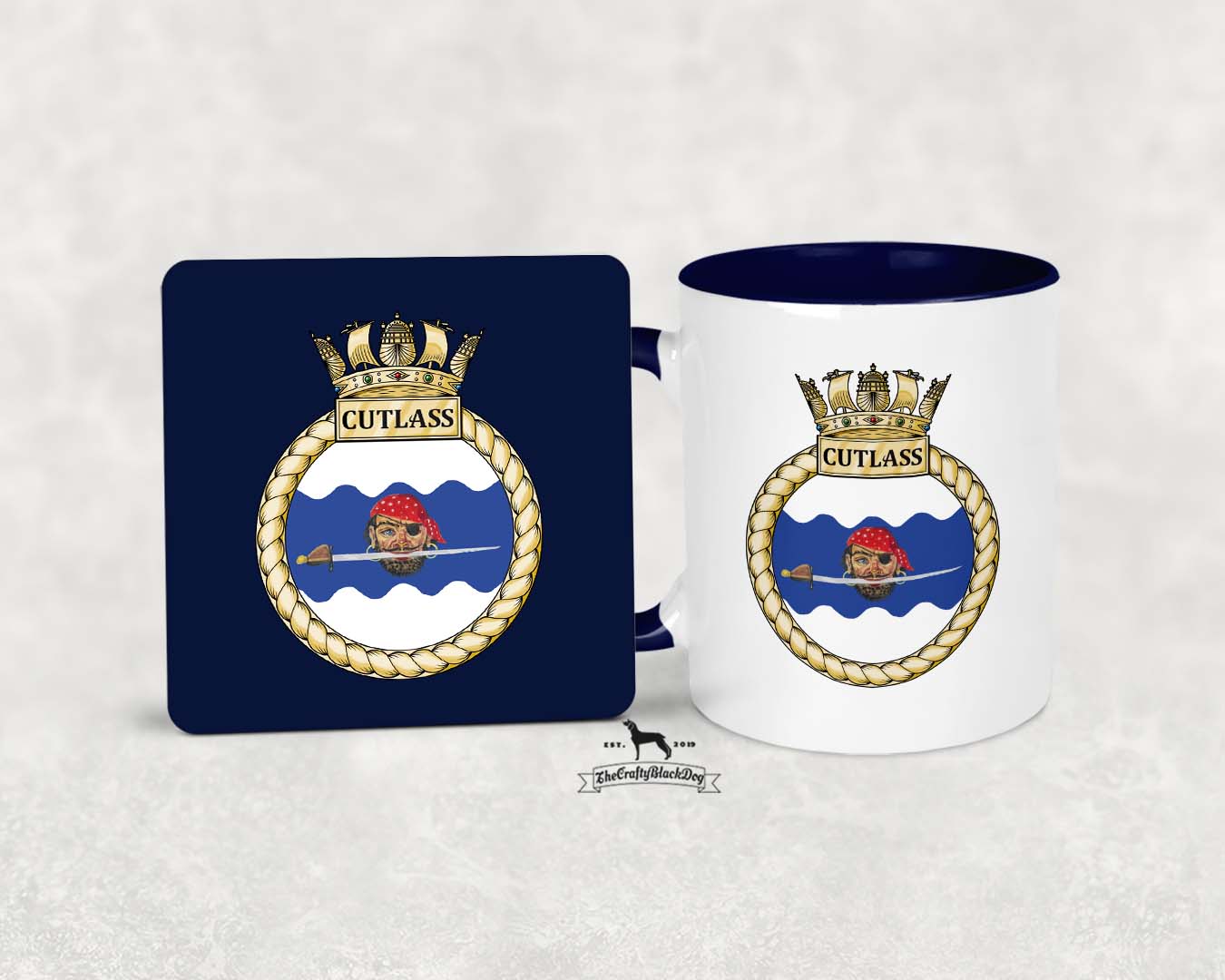 HMS Cutlass - Mug &amp; Coaster Set