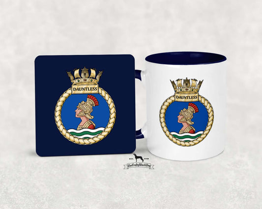 HMS Dauntless - Mug &amp; Coaster Set