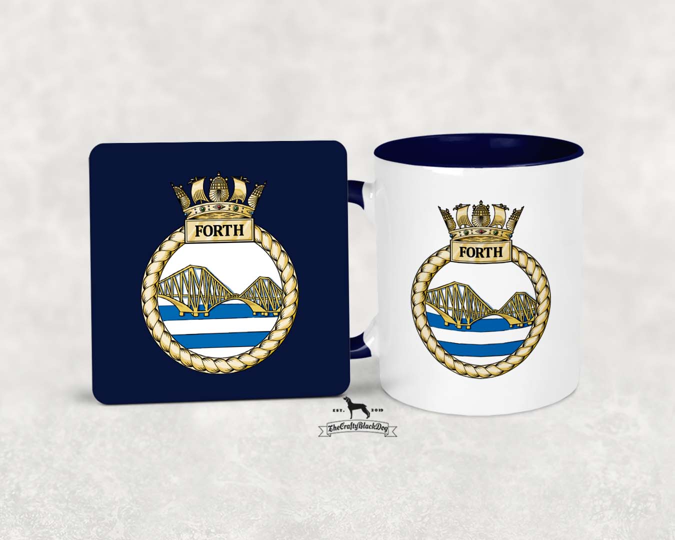 HMS Forth - Mug &amp; Coaster Set