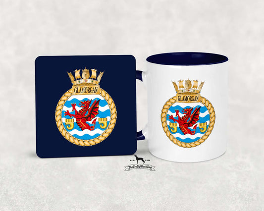 HMS Glamorgan - MUG and COASTER SET