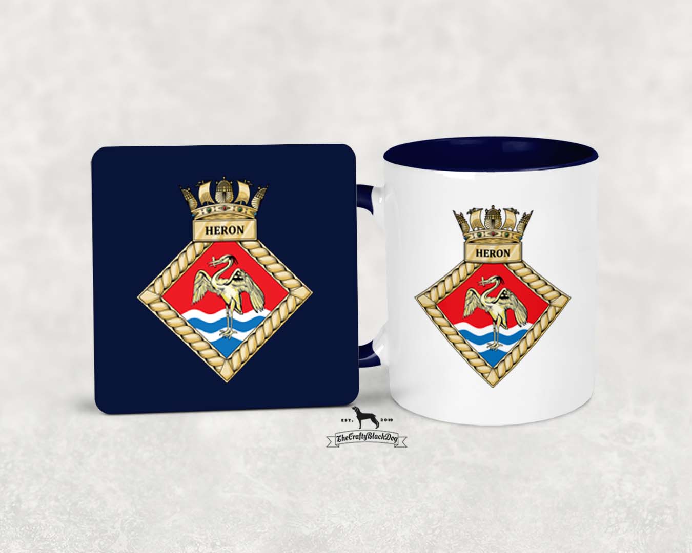 HMS Heron (RNAS Yeovilton) - MUG and COASTER SET