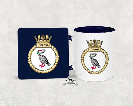 HMS Liverpool  - MUG and COASTER SET