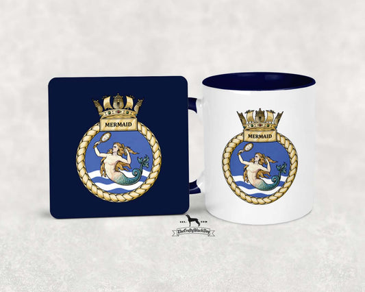 HMS Mermaid - Mug &amp; Coaster Set