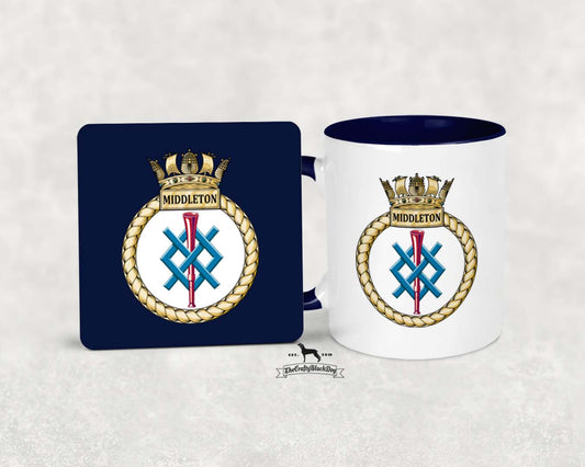 HMS MIddleton - MUG and COASTER SET