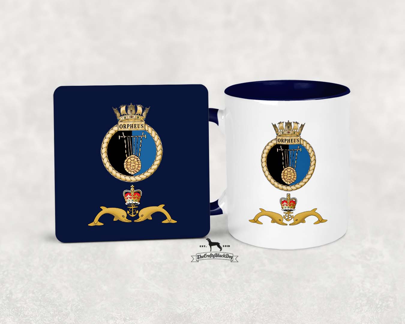 HMS Orpheus - Mug &amp; Coaster Set