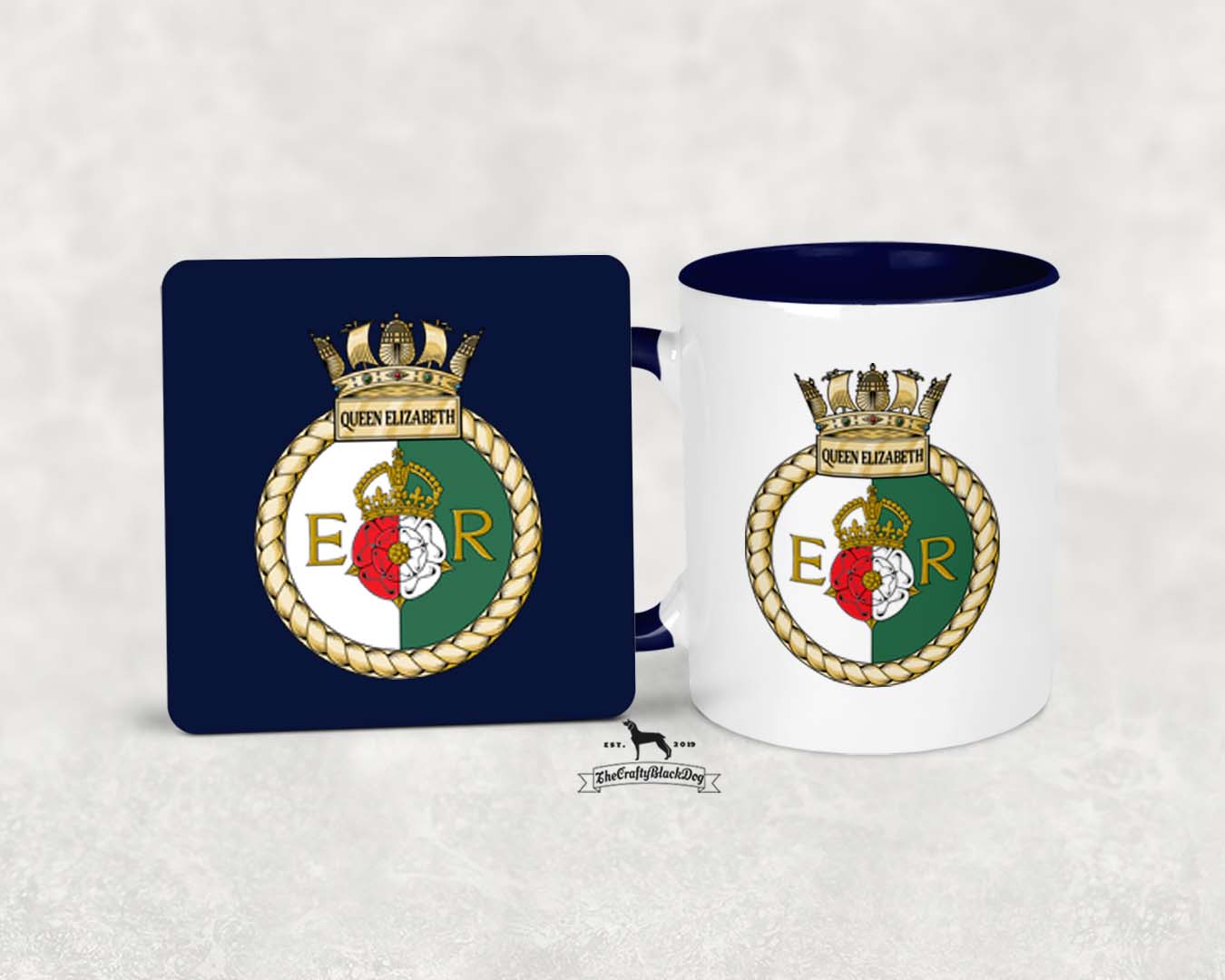 HMS Queen Elizabeth - Mug &amp; Coaster Set